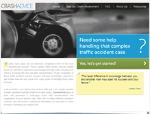 Tablet Screenshot of crashadvice.com